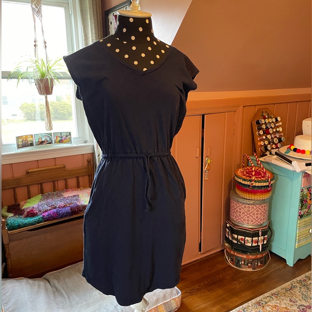 Boden navy cotton dress, size 6